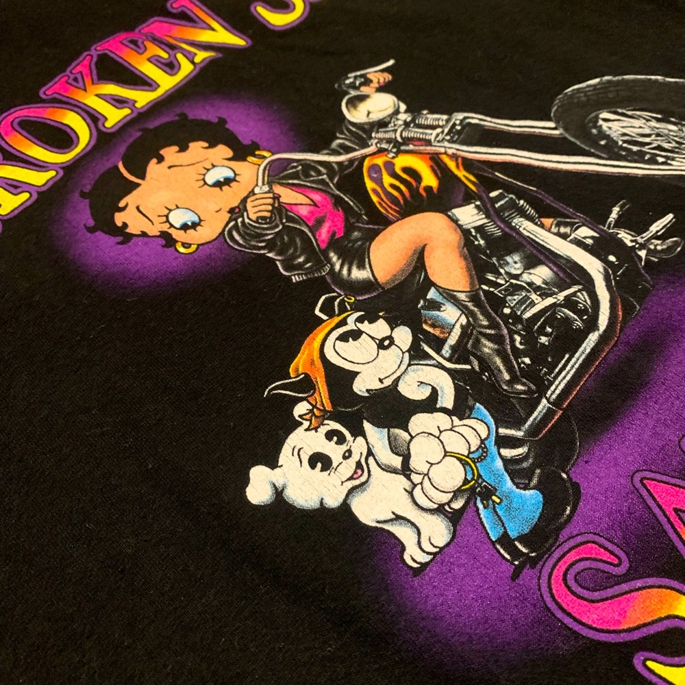 SOLD! Betty Boop Biker y2k Shirt